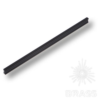 Ручка мебельная скоба 128мм черный PI300-14 Brass / 69784 / оптом и в розницу / мебельная фурнитура "ЛАВР"