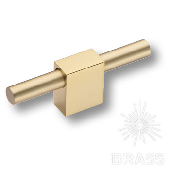 Ручка мебельная кнопка золото с матовым золотом 8964 0100 GL-BB Brass / 39075 / оптом и в розницу / мебельная фурнитура "ЛАВР"