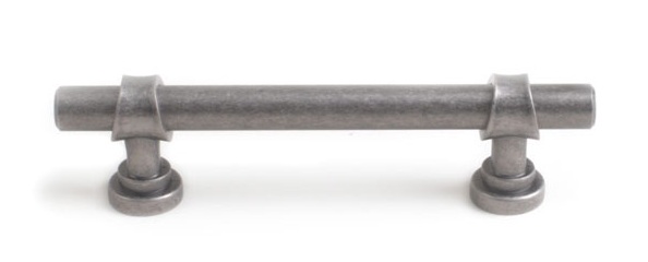 Ручка мебельная скоба 128мм серебро античное матовое FS530-128 ТDM / 19916 / оптом и в розницу / мебельная фурнитура "ЛАВР"