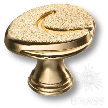 Ручка мебельная кнопка золото 15.347.00 DIA 19 Brass / 69260 / оптом и в розницу / мебельная фурнитура "ЛАВР"