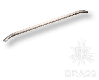 Ручка мебельная скоба 480мм никель 8237 0480 PN-NB Brass / 69288 / оптом и в розницу / мебельная фурнитура "ЛАВР"