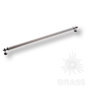Brass 2512-005-320 ручка скоба латунь, современная классика, глянцевый хром 320 мм / 39287 / оптом и в розницу / мебельная фурнитура "ЛАВР"