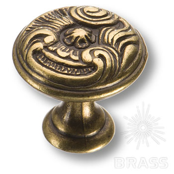 Ручка мебельная кнопка бронза 15.366.25.12 Brass / 69846 / оптом и в розницу / мебельная фурнитура "ЛАВР"