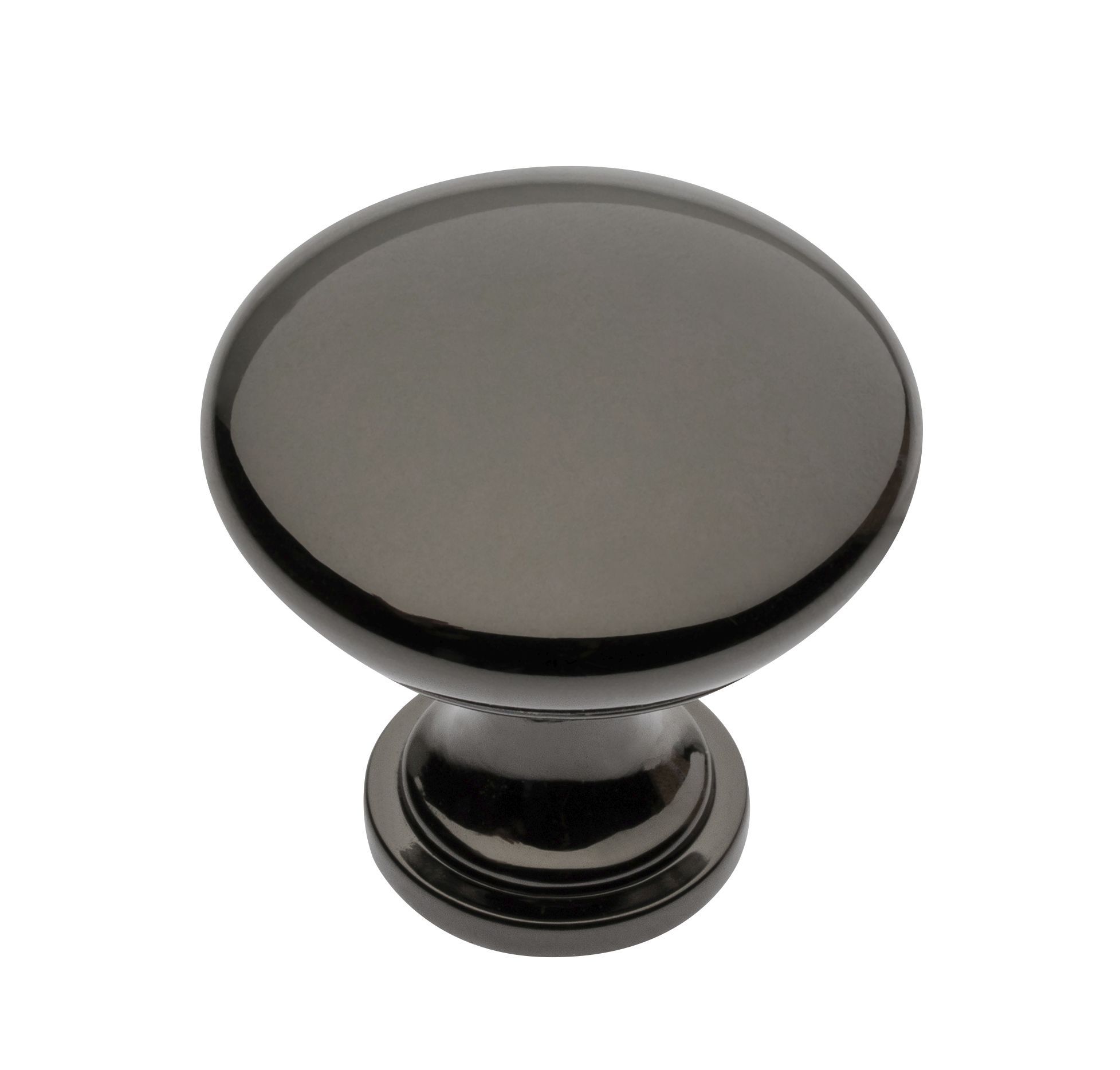 Ручка мебельная кнопка черная GZ-Terni-1-12 GTV / 19911 / оптом и в розницу / мебельная фурнитура "ЛАВР"