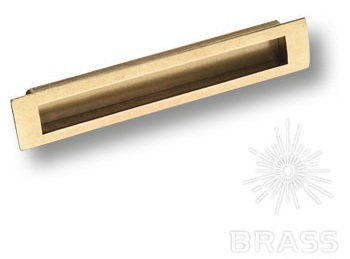 Ручка мебельная врезная 160мм бронза EMBU160-22 Brass / 39012 / оптом и в розницу / мебельная фурнитура "ЛАВР"