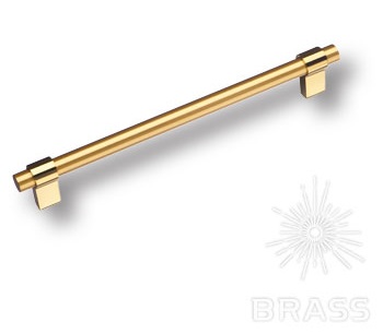Ручка мебельная рейлинг 192мм золото матовое 8770 0192 GL-GLB Brass / 69292 / оптом и в розницу / мебельная фурнитура "ЛАВР"