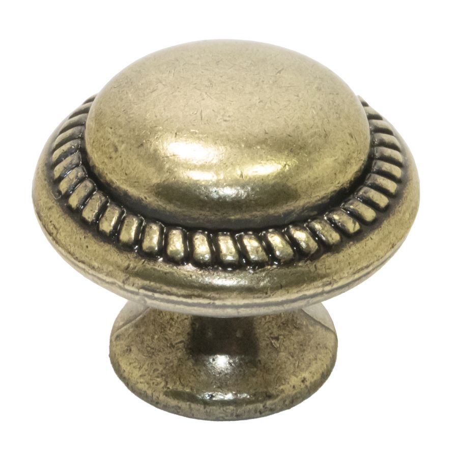 Ручка мебельная кнопка ZA0460 BAB брашированная старинная бронза / 69592 / оптом и в розницу / мебельная фурнитура "ЛАВР"