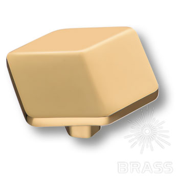 Ручка мебельная кнопка золото 4129 001MP11 Brass / 69932 / оптом и в розницу / мебельная фурнитура "ЛАВР"