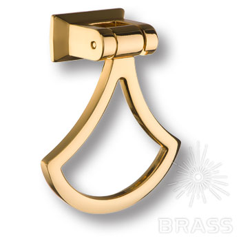 Ручка мебельная кнопка кольцо золото 15.422.00.19 Brass / 69332 / оптом и в розницу / мебельная фурнитура "ЛАВР"