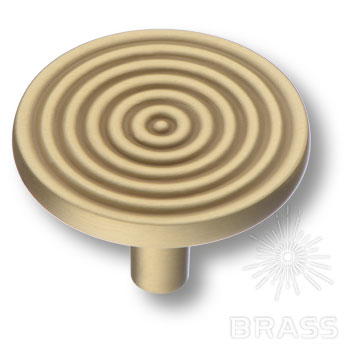 Ручка мебельная кнопка матовое золото 4134 001MP35 Brass / 69950 / оптом и в розницу / мебельная фурнитура "ЛАВР"