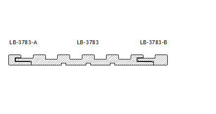 профиль AGT МДФ 248/ LB-3783-B, 12*34*2800 мм, тик / 35115 / оптом и в розницу / мебельная фурнитура "ЛАВР"