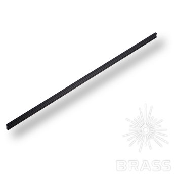 Ручка мебельная скоба 416мм модерн, чёрный PI900-14 Brass / 69390 / оптом и в розницу / мебельная фурнитура "ЛАВР"