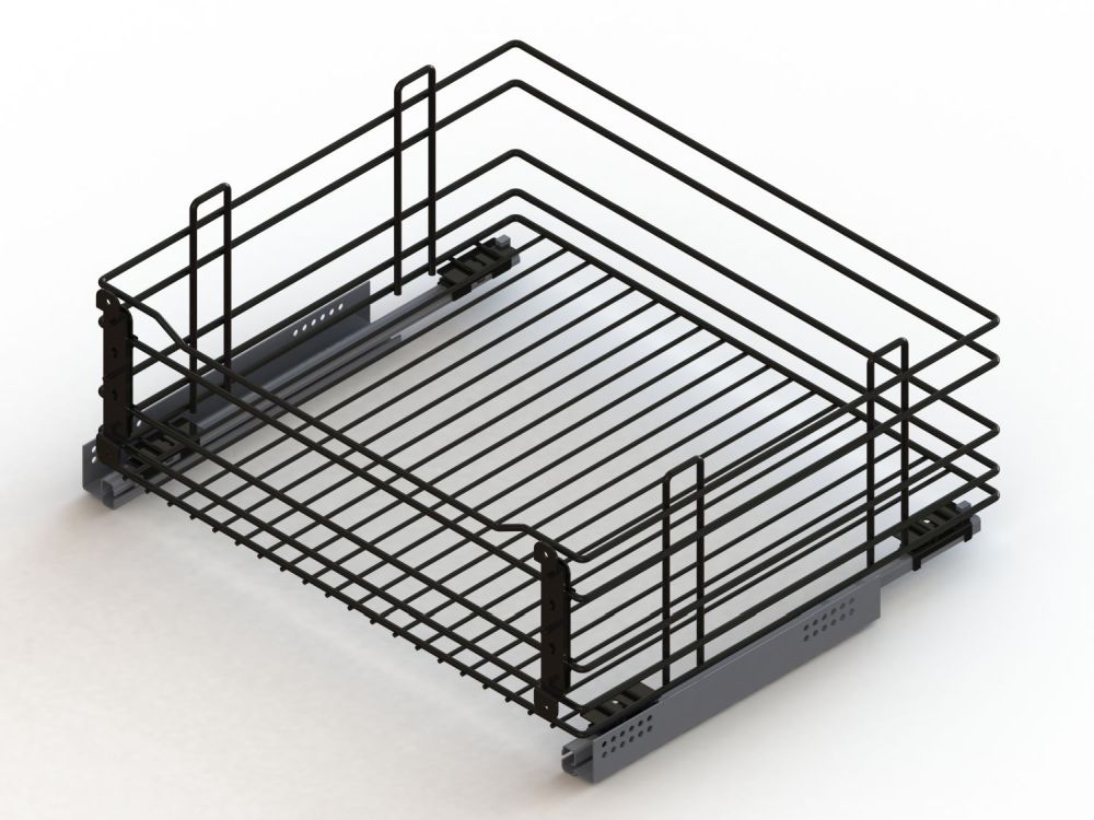 Корзина выдвижная с доводчиком для кухни