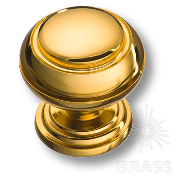 Ручка мебельная кнопка золото 0712-003 Brass / 69810 / оптом и в розницу / мебельная фурнитура "ЛАВР"