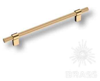 Ручка мебельная скоба 192мм золото 8774 0192 GL-GL Brass / 39097 / оптом и в розницу / мебельная фурнитура "ЛАВР"