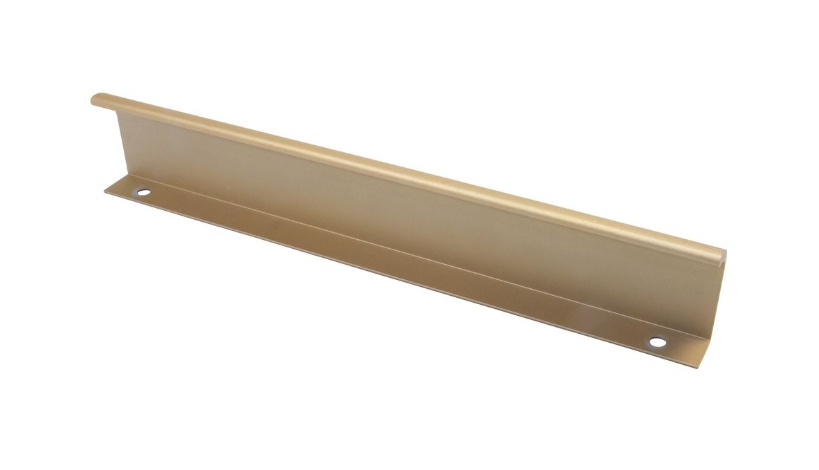 Ручка мебельная торцевая СА-6 192мм золотой металлик АЛДИ / 39081 / оптом и в розницу / мебельная фурнитура "ЛАВР"