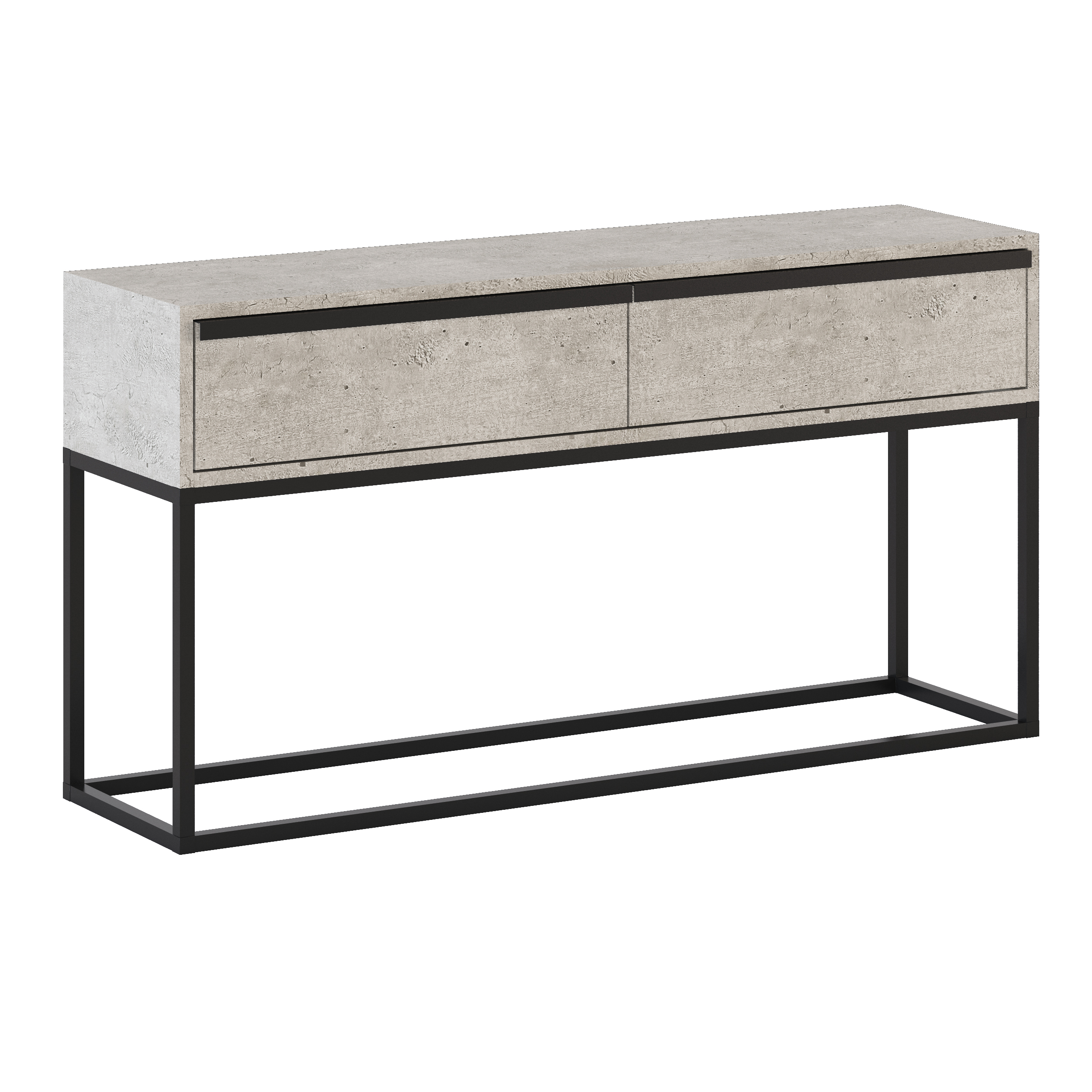 Купить ЛОФТ консоль, черный муар/метрополитан грей 1150*300*800мм ...