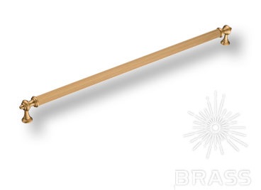 Ручка мебельная скоба 320мм матовое золото 2512-007-320 Brass / 69889 / оптом и в розницу / мебельная фурнитура "ЛАВР"