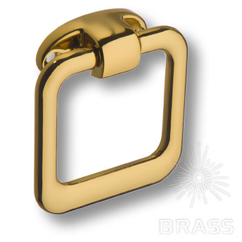 Ручка мебельная кнопка кольцо золото 4631 0060 GL-GL Brass / 69344 / оптом и в розницу / мебельная фурнитура "ЛАВР"