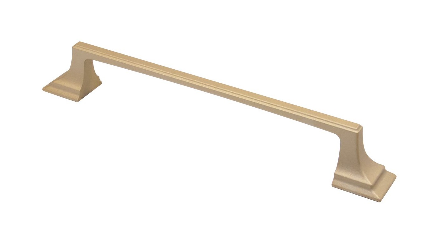 Ручка мебельная скоба СМ11 128мм золотой металлик Алди / 39085 / оптом и в розницу / мебельная фурнитура "ЛАВР"