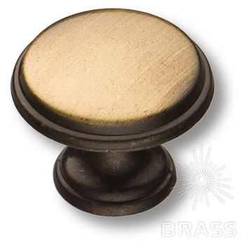 Ручка мебельная кнопка старая бронза 15.330.29.04 Brass / 69775 / оптом и в розницу / мебельная фурнитура "ЛАВР"