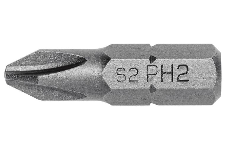 Набор бит PH2 25мм сталь S2 упаковка 5шт HT1S452 HOEGERT / 58185 / оптом и в розницу / мебельная фурнитура "ЛАВР"
