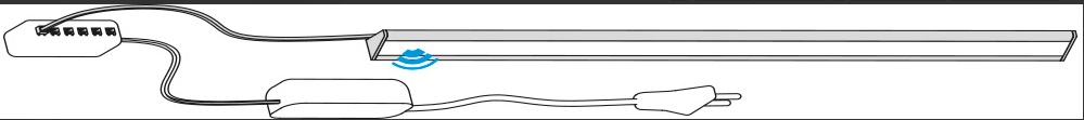 светильник CORNER TL MASTER DUET, 550мм, кабель 2м, белый (альпина)/348.21.0550WW / 33493 / оптом и в розницу / мебельная фурнитура "ЛАВР"