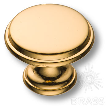 Ручка мебельная кнопка золото 24к 15.330.29.19 Brass / 39011 / оптом и в розницу / мебельная фурнитура "ЛАВР"