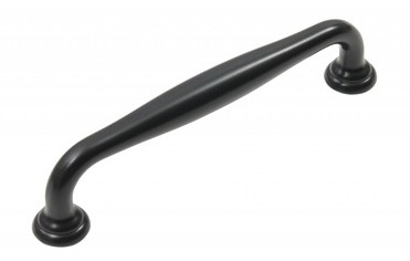 Ручка мебельная скоба 96мм черный матовый RS433BL.4/96 Boyard / 719889-2 / оптом и в розницу / мебельная фурнитура "ЛАВР"