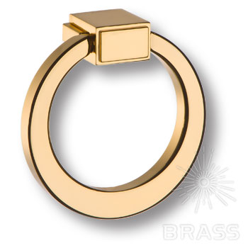 Ручка мебельная кнопка кольцо золото BU 013.55.19 Brass / 69356 / оптом и в розницу / мебельная фурнитура "ЛАВР"