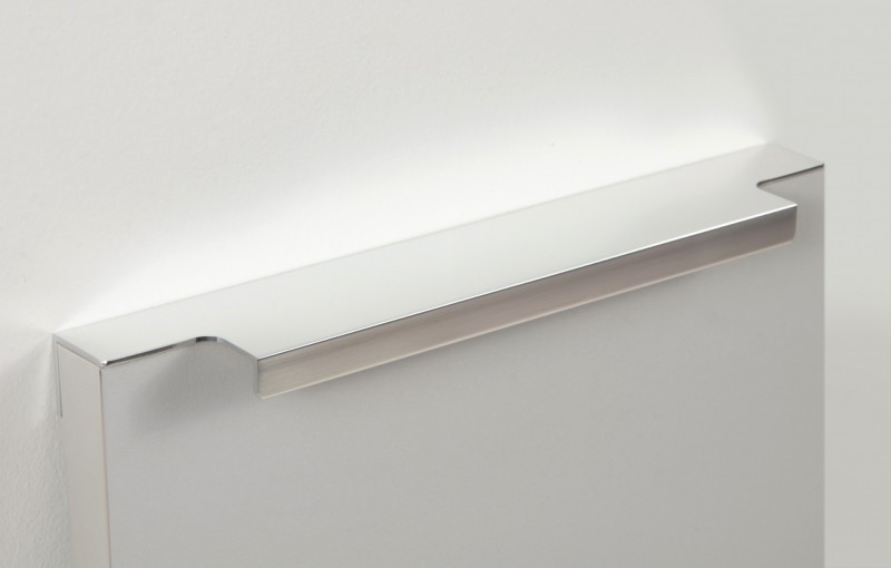 Купить мебельная ручка накладная l.350 мм, отделка сталь шлифованная мм (s437620