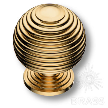 Brass 1930 0034 Big Gold Ручка кнопка модерн, глянцевое золото / 39142 / оптом и в розницу / мебельная фурнитура "ЛАВР"