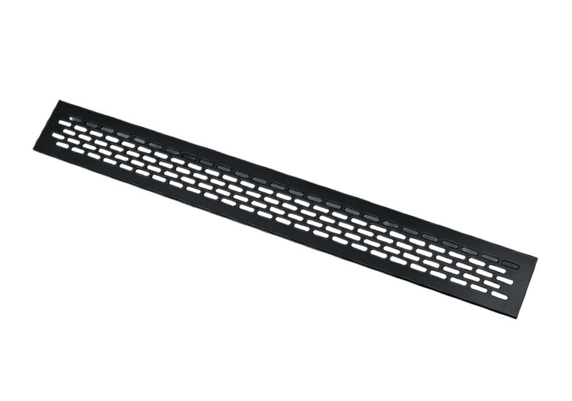 Решетка вентиляционная алюминиевая 480*60мм черная KK-W60800-M2 GTV / 16255 / оптом и в розницу / мебельная фурнитура "ЛАВР"