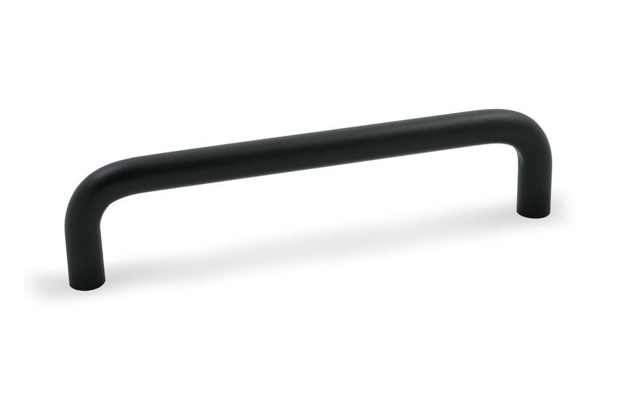 Ручка мебельная скоба СПА-3 96мм черный матовый АЛДИ / 69374 / оптом и в розницу / мебельная фурнитура "ЛАВР"