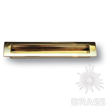 Ручка мебельная врезная 160мм золото EMBU160-12 Brass / 69483 / оптом и в розницу / мебельная фурнитура "ЛАВР"