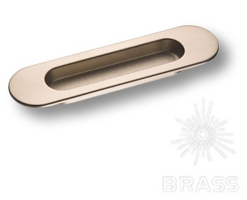 Ручка мебельная врезная сатиновый никель 3921-038 Brass / 69382 / оптом и в розницу / мебельная фурнитура "ЛАВР"