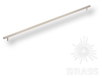 Ручка мебельная скоба 576мм матовый никель 8807 0576 NB Brass / 39074 / оптом и в розницу / мебельная фурнитура "ЛАВР"