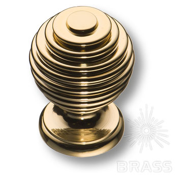 Ручка мебельная кнопка золото 15.030.19 Brass / 69233 / оптом и в розницу / мебельная фурнитура "ЛАВР"