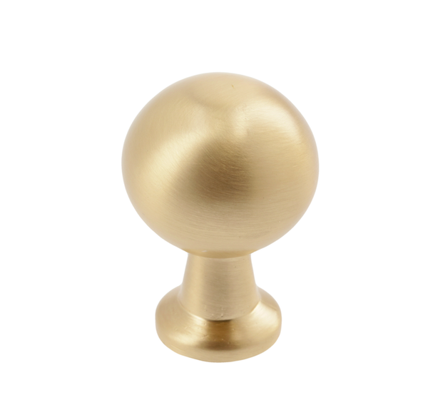 Ручка мебельная кнопка матовое золото GZ-NORD-1-18 GTV / 69893 / оптом и в розницу / мебельная фурнитура "ЛАВР"