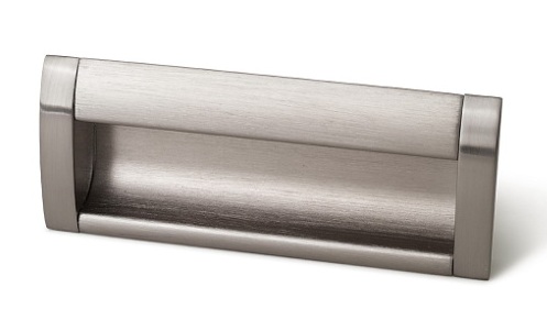 Ручка мебельная врезная UA-326 96мм хром матовый GTV / 19021 / оптом и в розницу / мебельная фурнитура "ЛАВР"