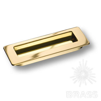Ручка мебельная врезная золото 3701-100 Brass / 69806 / оптом и в розницу / мебельная фурнитура "ЛАВР"