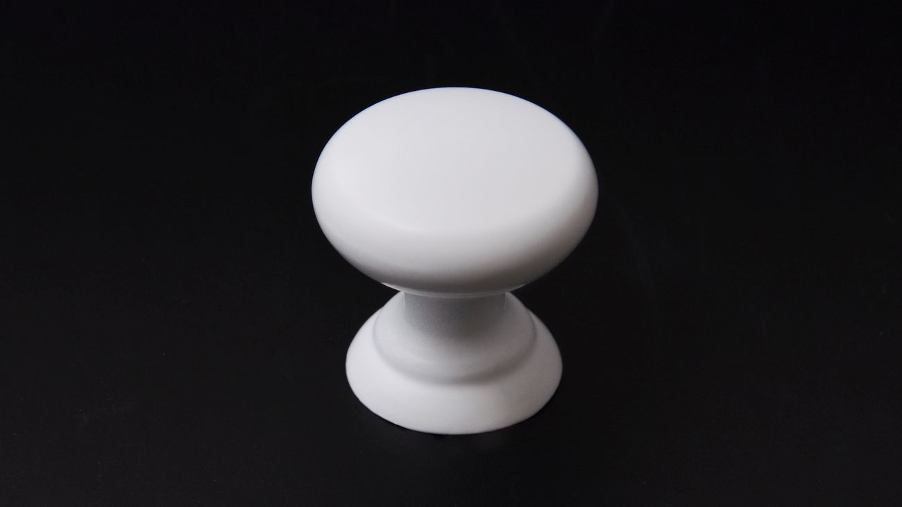 Ручка мебельная кнопка белый RC433W.4 Boyard / 719889-10 / оптом и в розницу / мебельная фурнитура "ЛАВР"