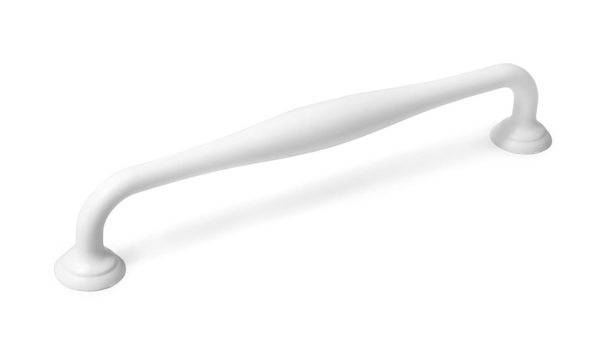 Ручка мебельная скоба 160мм белый RS433W.4/160 Boyard / 719889-8 / оптом и в розницу / мебельная фурнитура "ЛАВР"