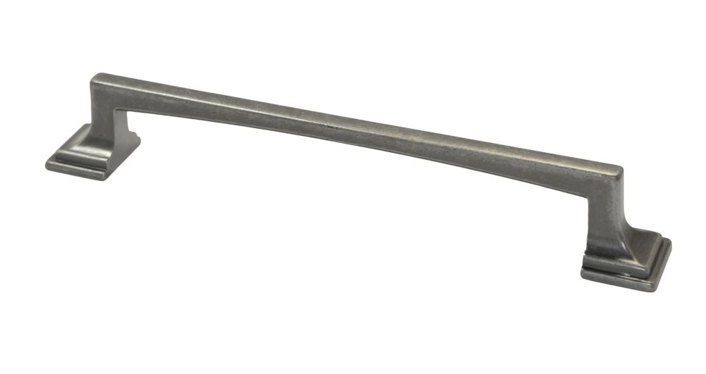 Ручка мебельная скоба ZA0496 DAN 160мм античный никель  / 69595 / оптом и в розницу / мебельная фурнитура "ЛАВР"