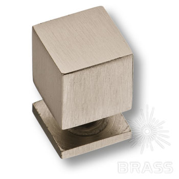 Brass 1954 0014 NB ручка кнопка модерн, никель / 39220 / оптом и в розницу / мебельная фурнитура "ЛАВР"