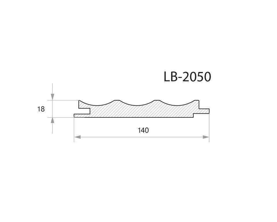профиль AGT МДФ 726/ LB-2050-A, 18*140*2800 мм, супермат серый шторм / 35129 / оптом и в розницу / мебельная фурнитура "ЛАВР"