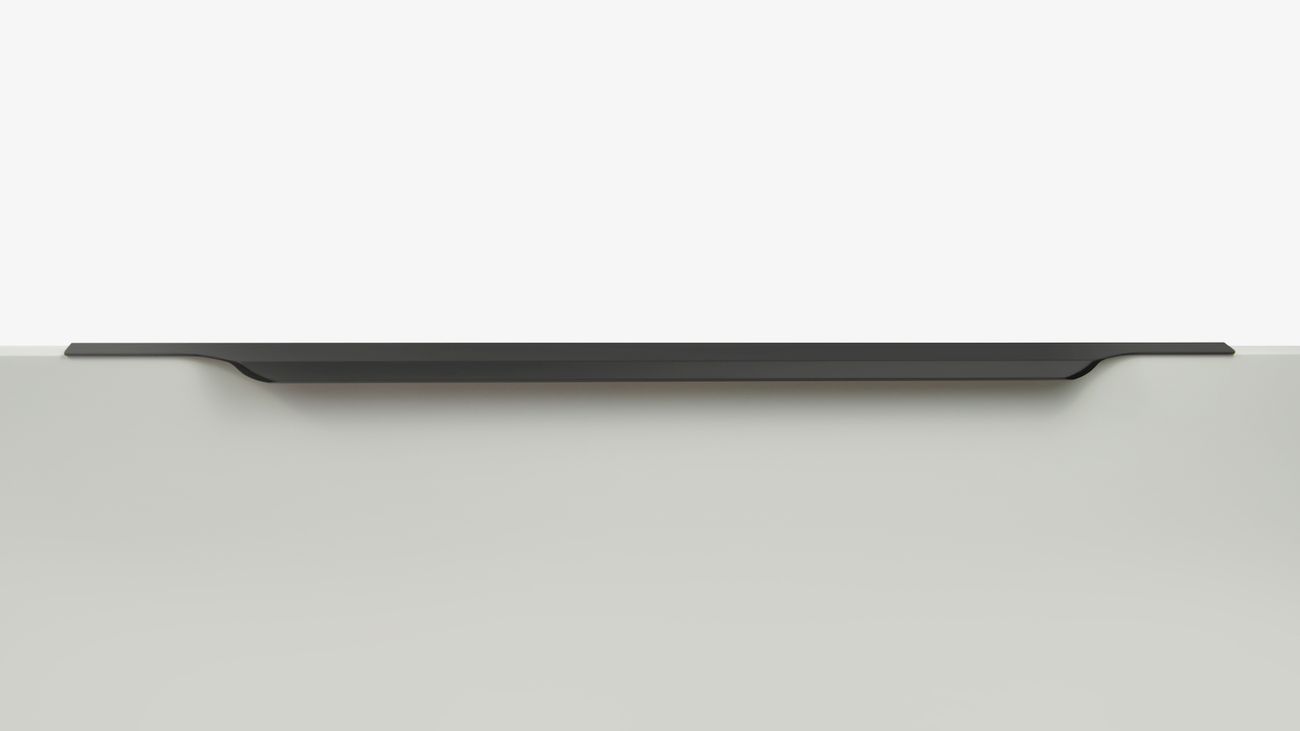 Ручка мебельная торцевая 512мм черный RT111BL.1/512/600 Boyard / 769021-2 / оптом и в розницу / мебельная фурнитура "ЛАВР"
