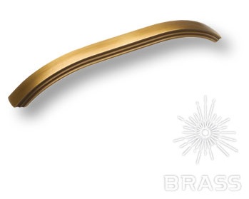Ручка мебельная скоба 192мм бронза 8237 0192 MAB Brass / 69844 / оптом и в розницу / мебельная фурнитура "ЛАВР"