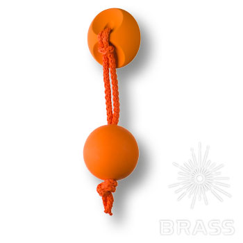 Ручка мебельная кнопка оранжевая 7947NA Brass / 69631 / оптом и в розницу / мебельная фурнитура "ЛАВР"