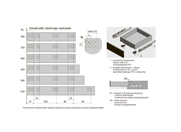 Купить направляющие скрытого монтажа GTV MODERN SLIDE 3D 48*250мм ...